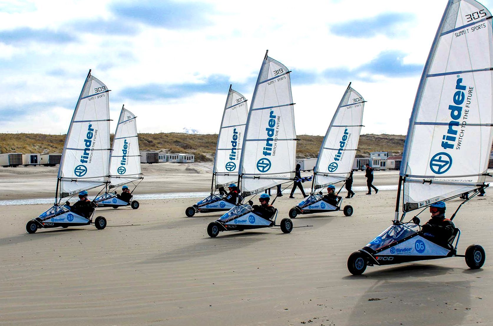 blowkart-strand-wijk-aan-zee Blokart Uitje Wijk aan Zee